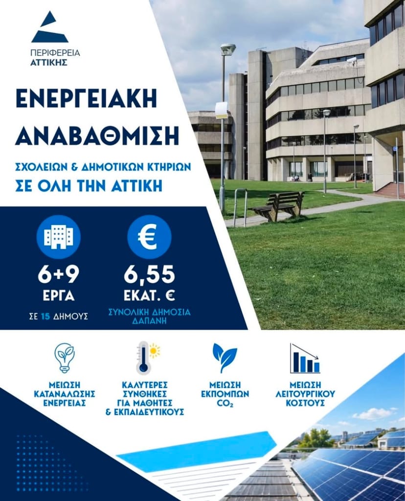 Χαρδαλιάς: Έξι νέα έργα για την ενεργειακή αναβάθμιση σχολείων και δημοτικών κτηρίων