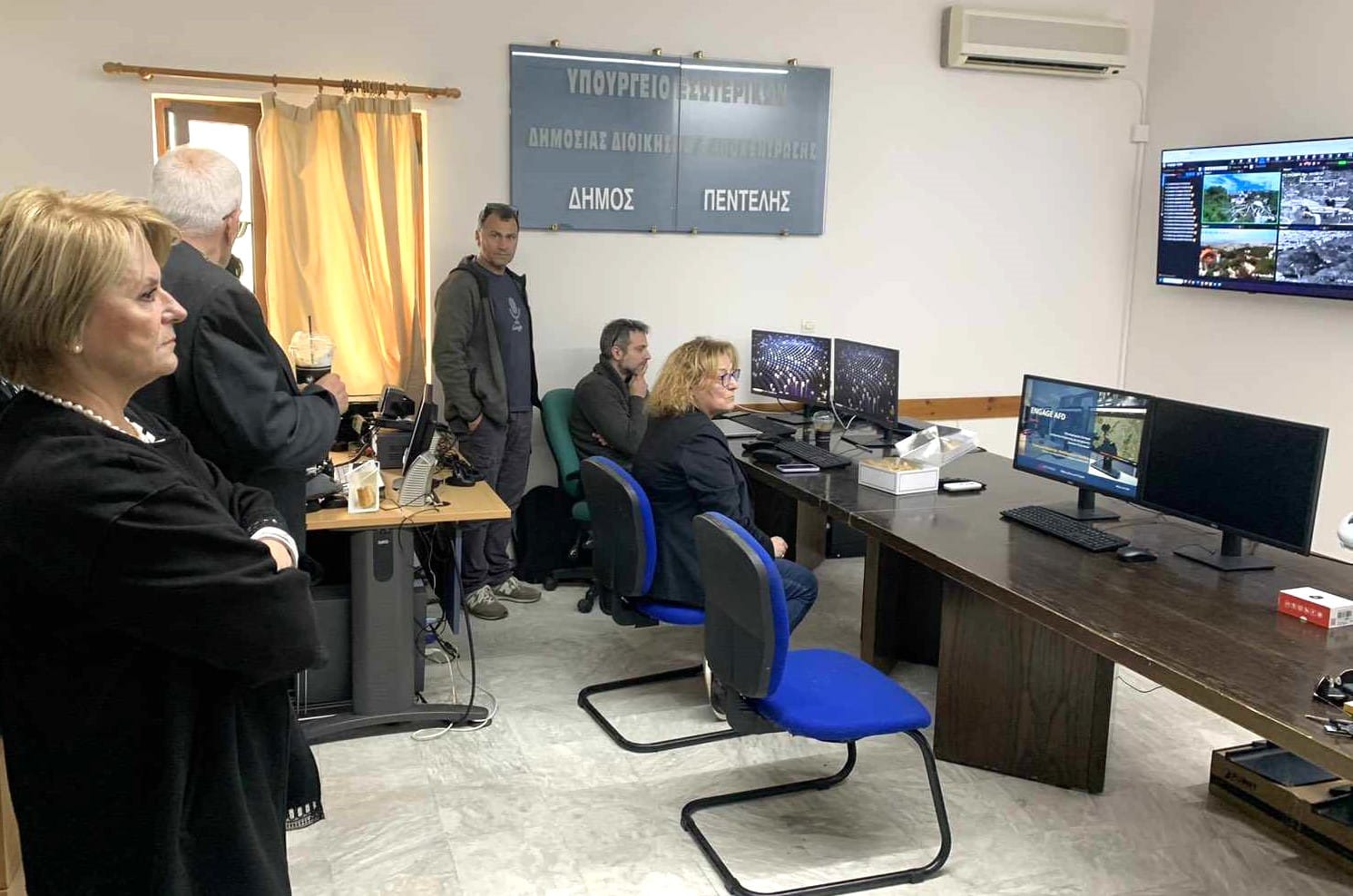 Ενημέρωση της Δημάρχου για το νέο Κέντρο Επιχειρήσεων της Πολιτικής Προστασίας Πεντέλης