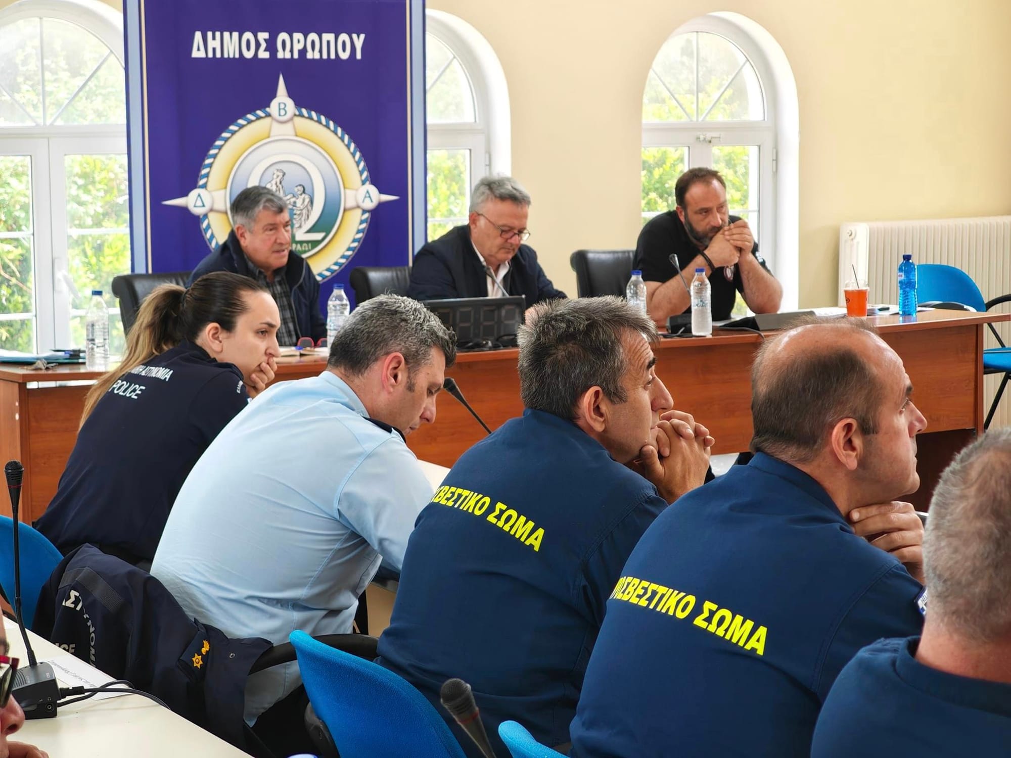 Συνεδρίαση της πολιτικής προστασίας Δήμου Ωρωπού για την αντιπυρική περίοδο