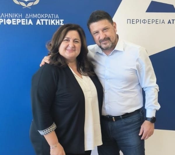 Συνάντηση της Δημάρχου Διονύσου, Κατερίνας Μαϊχόσογλου, με τον Περιφερειάρχη Αττικής, Νίκο Χαρδαλιά