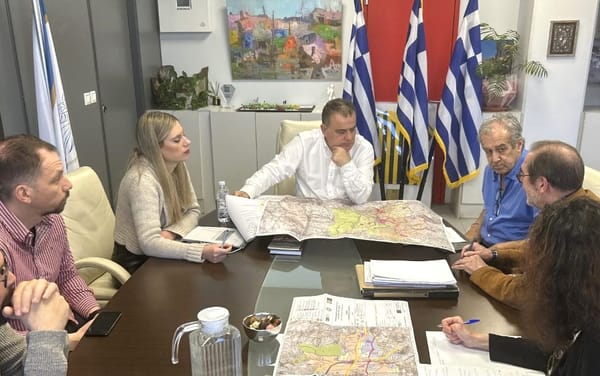 Συνάντηση εργασίας του Δημάρχου Παλλήνης, κ. Αηδόνη, για το Τοπικό Πολεοδομικό Σχέδιο