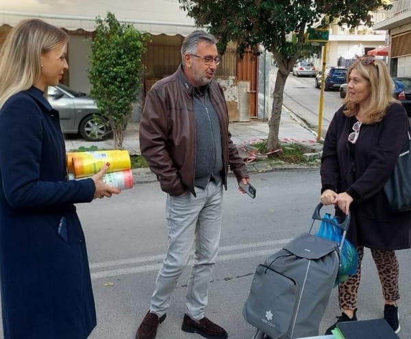 Μαμαλάκης: "Συμμετέχω – Ανακυκλώνω – Κερδίζω" – Ενημερωτική δράση στον Αγ.Δημήτριο