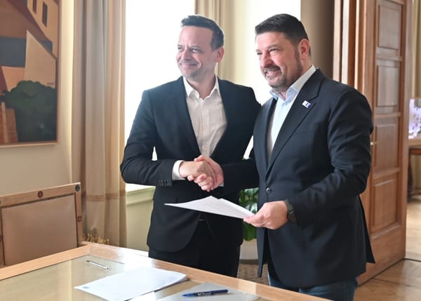 Συνάντηση του Περιφερειάρχη Αττικής Νίκου Χαρδαλιά με τον Δημάρχο Αθηναίων Χάρη Δούκα